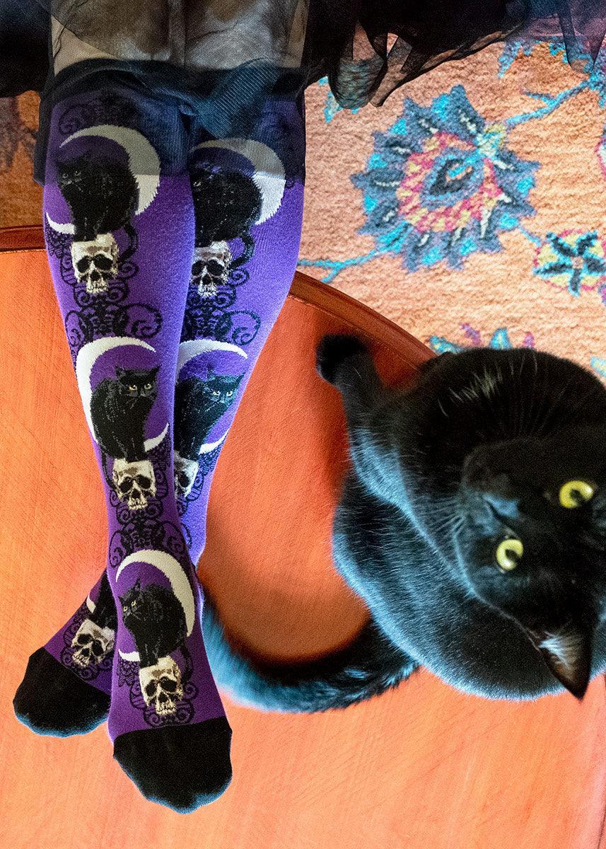 Black Cat Moon | Women's Knee-high