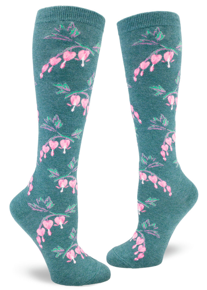 Bleeding Heart Flower | Women's Knee-high