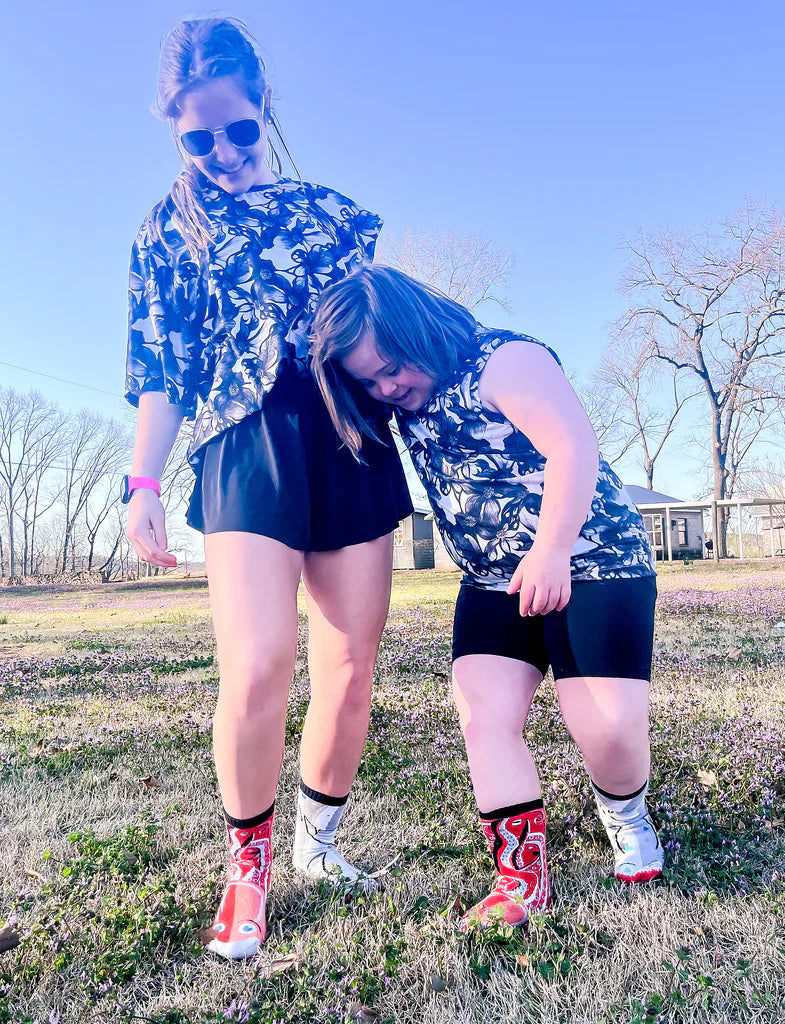 Shark & Octopus | Teen & Adult Socks | Mismatched Cute Crazy Fun Socks