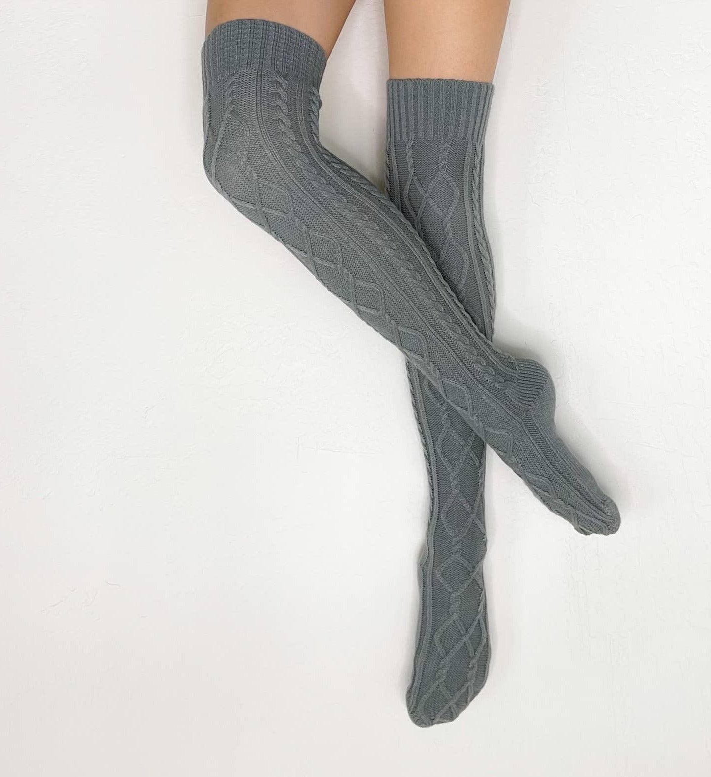 OVER THE KNEE KNIT SWEATER SOCKS - KIXIES - The Sock Monster