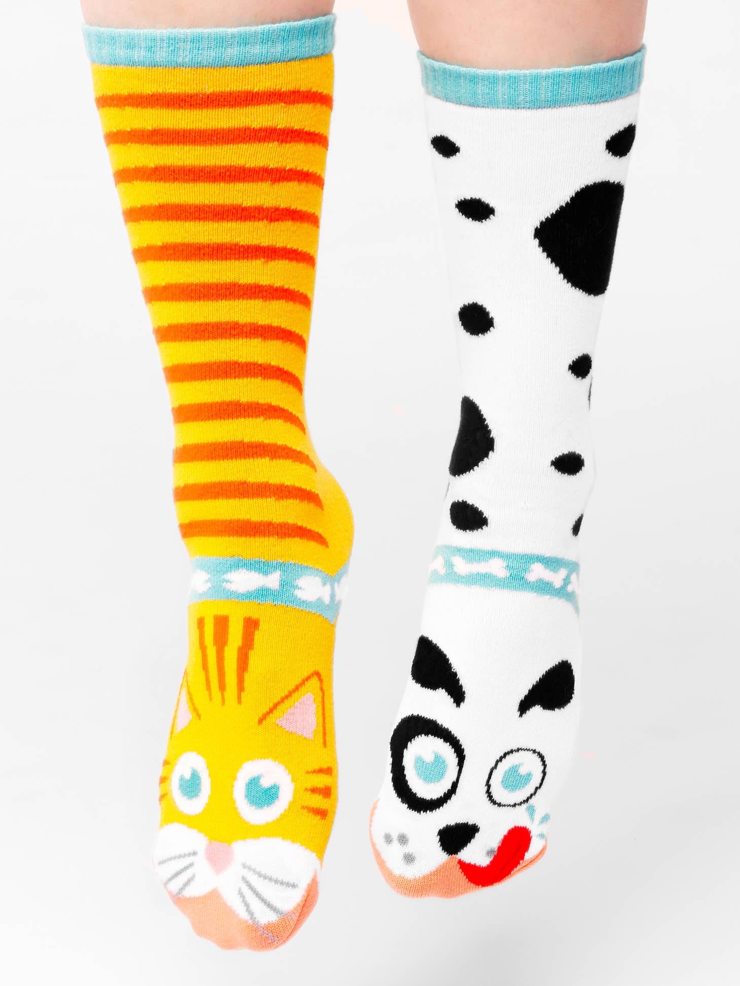 Cat & Dog | Teen & Adult Socks | Mismatched Cute Crazy Fun Socks