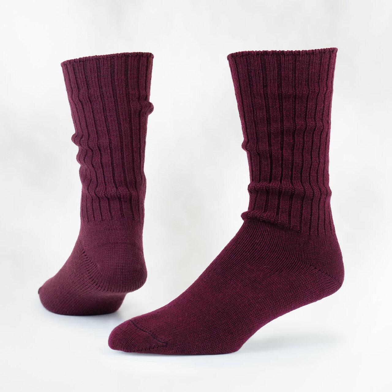 76.6% Organic Merino Wool Crew - Maggie's Organics - The Sock Monster
