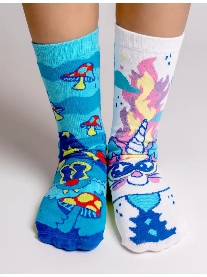 Abra and Catabra | Teen and Adult Socks | Mismatched Cute Crazy Fun Socks