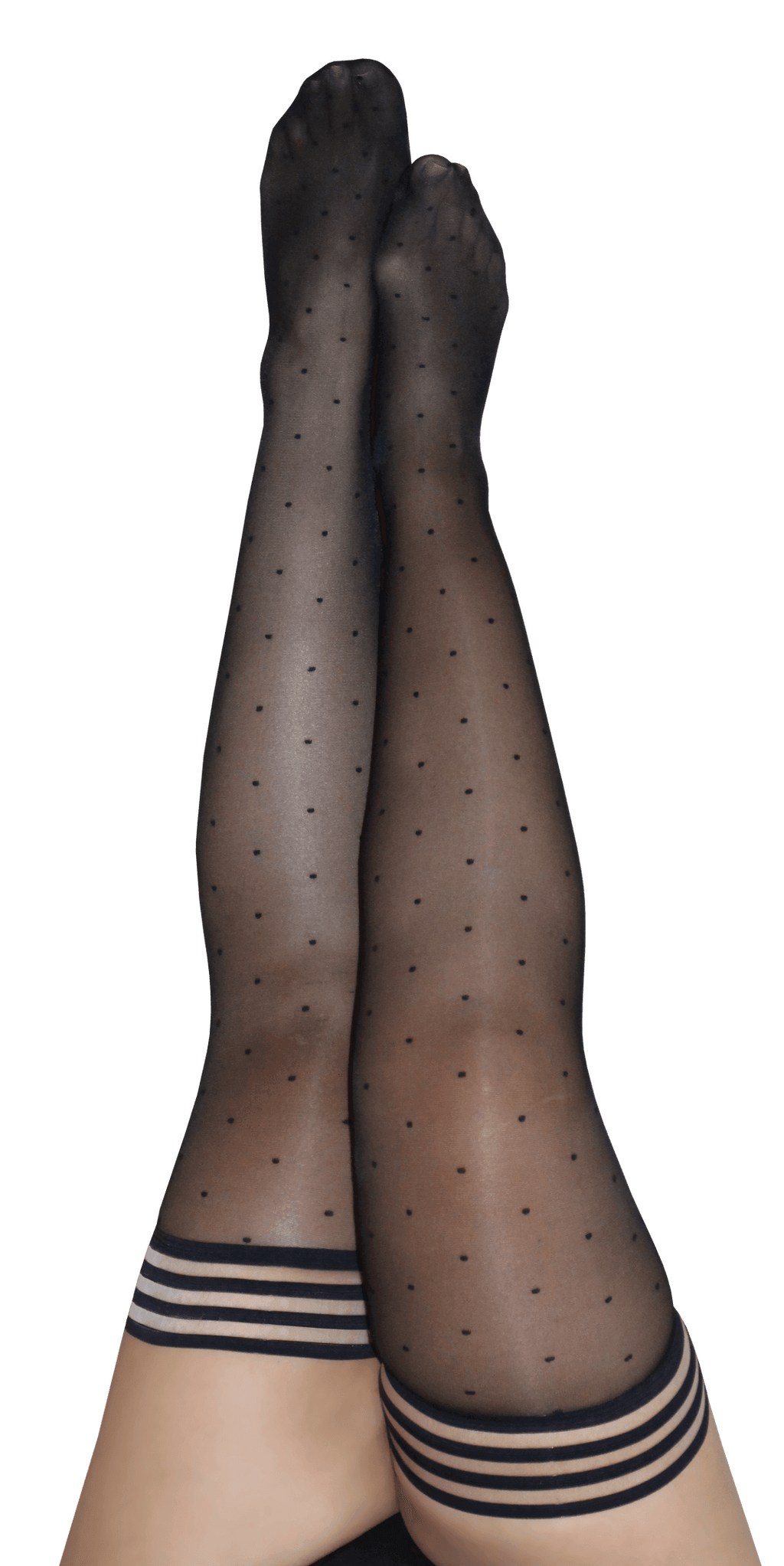 Ally Sheer | 1940's Polka Dot Thigh-High | Petite to Plus Size