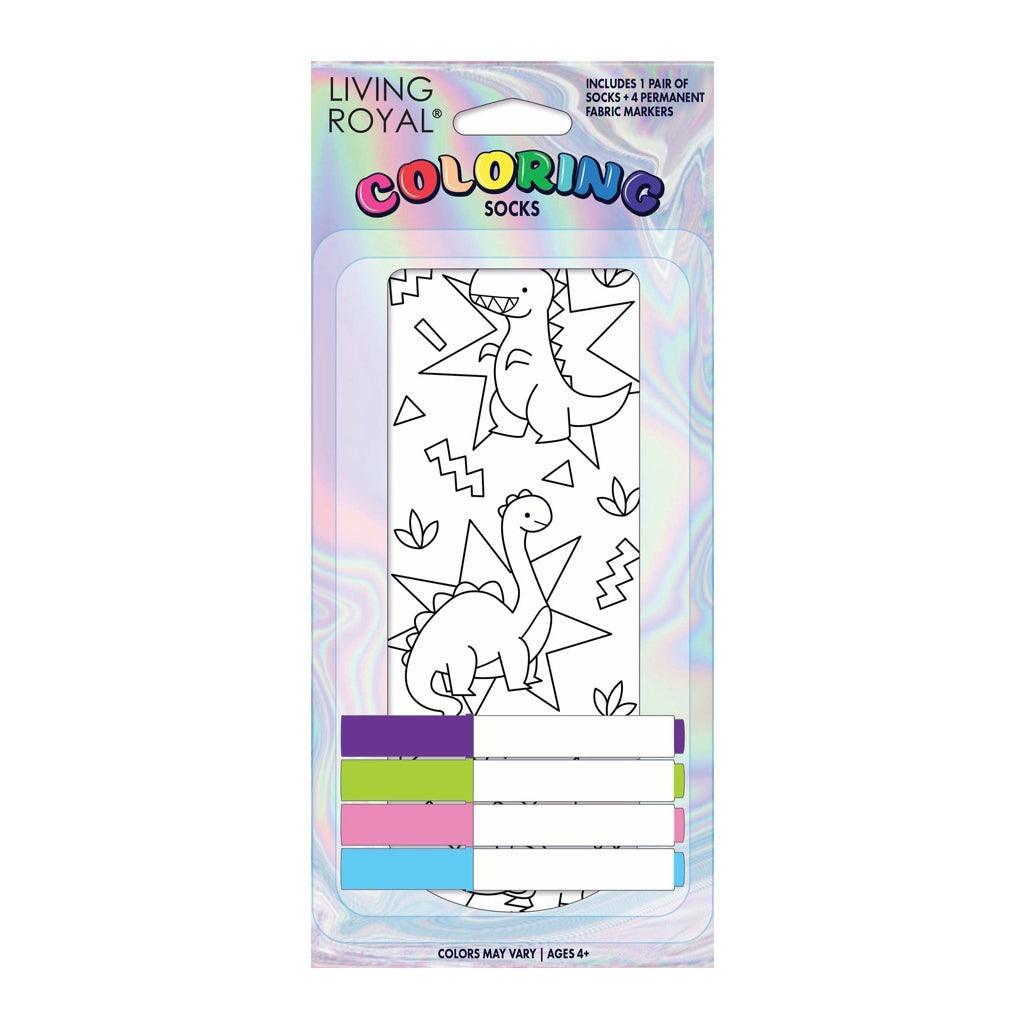 Dino Daze | Coloring Socks