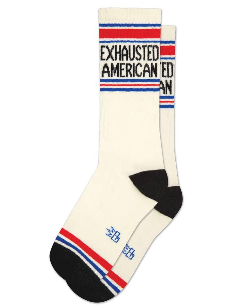 Exhausted American | Unisex Crew