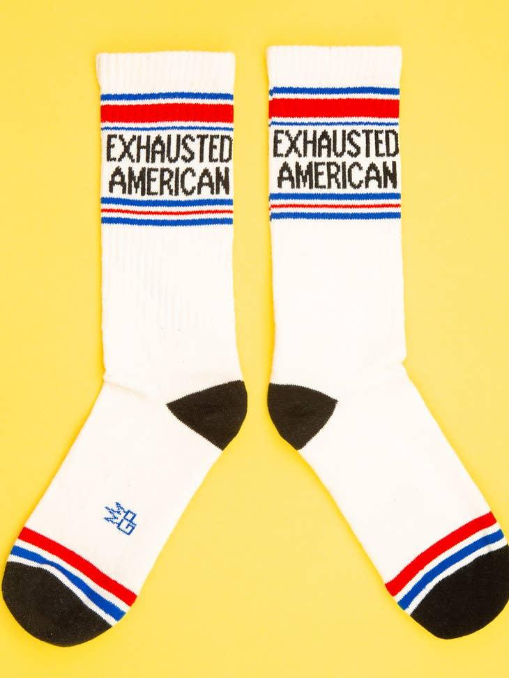 Exhausted American | Unisex Crew