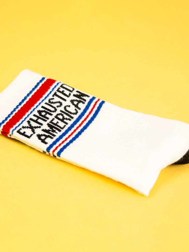 Exhausted American | Unisex Crew