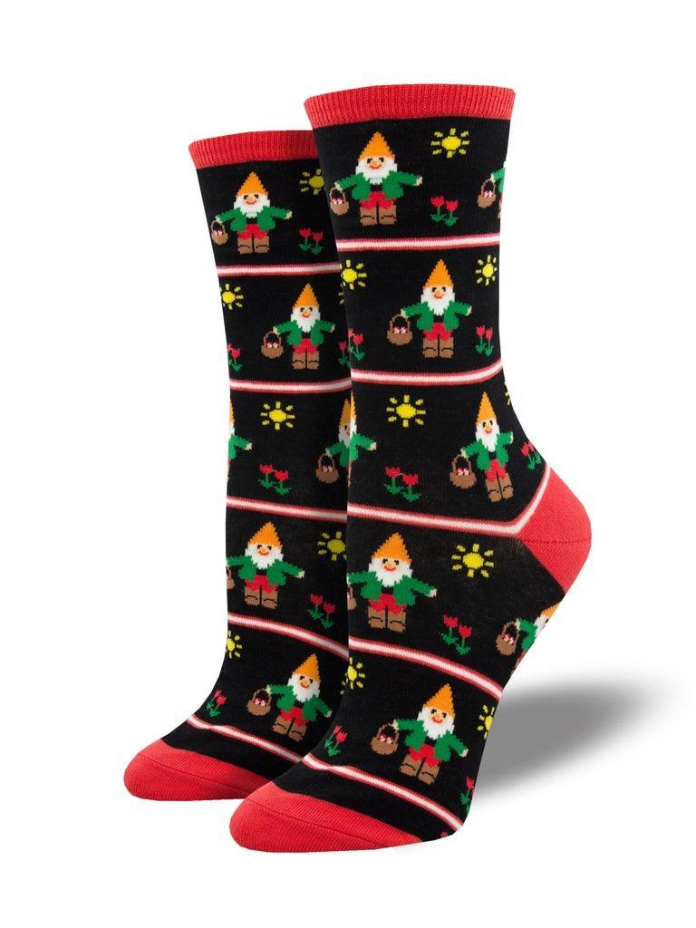 Garden Gnomes, Women's Crew - Socksmith - The Sock Monster
