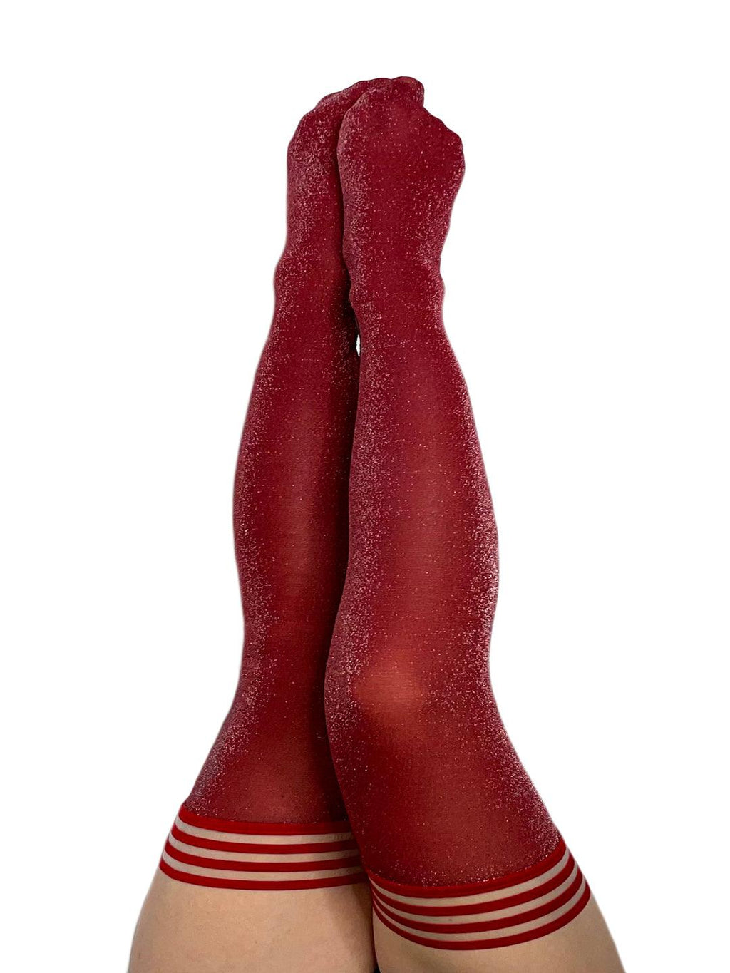 Cranberry Shimmer | Thigh-High | Petite to Plus Size