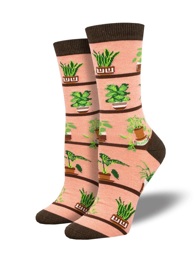 Houseplants, Bamboo, Women's Crew - Socksmith - The Sock Monster