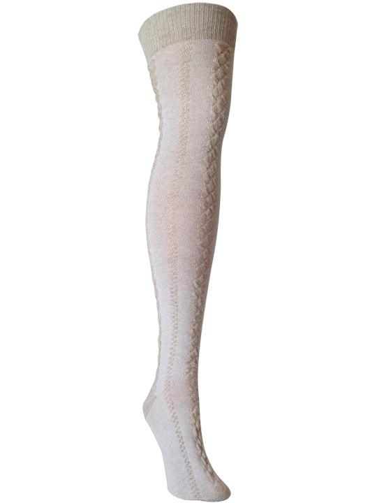 Jord - Cable Knit Texture Over the Knee Sock - Rockn Socks - The Sock Monster