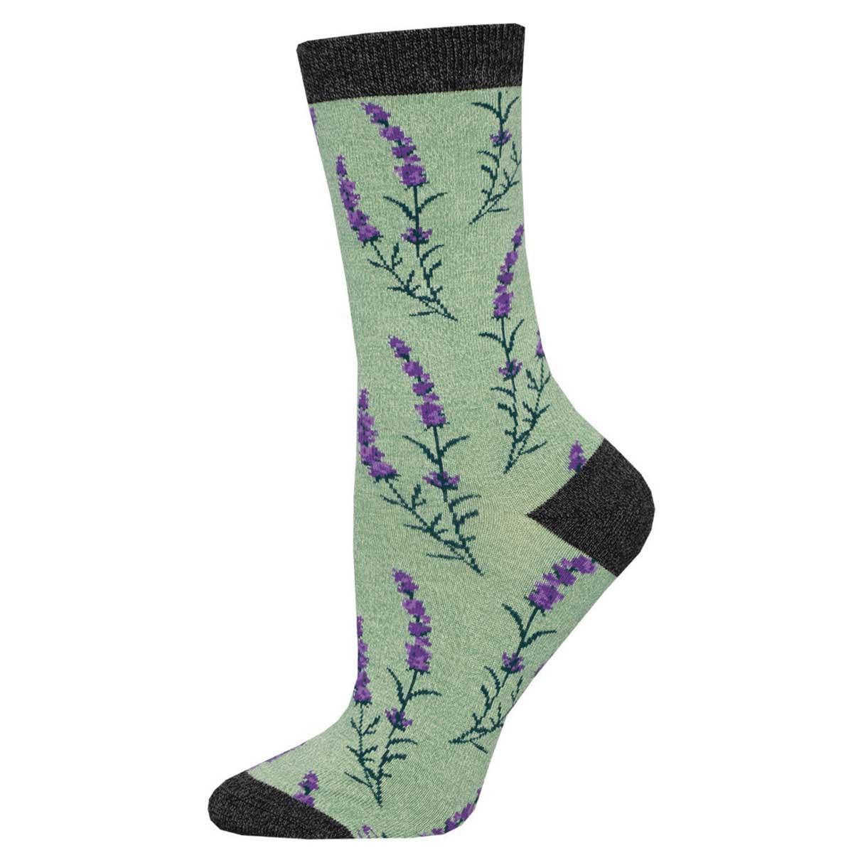 LOVELY LAVENDER, Bamboo, Women's Crew - Socksmith - The Sock Monster