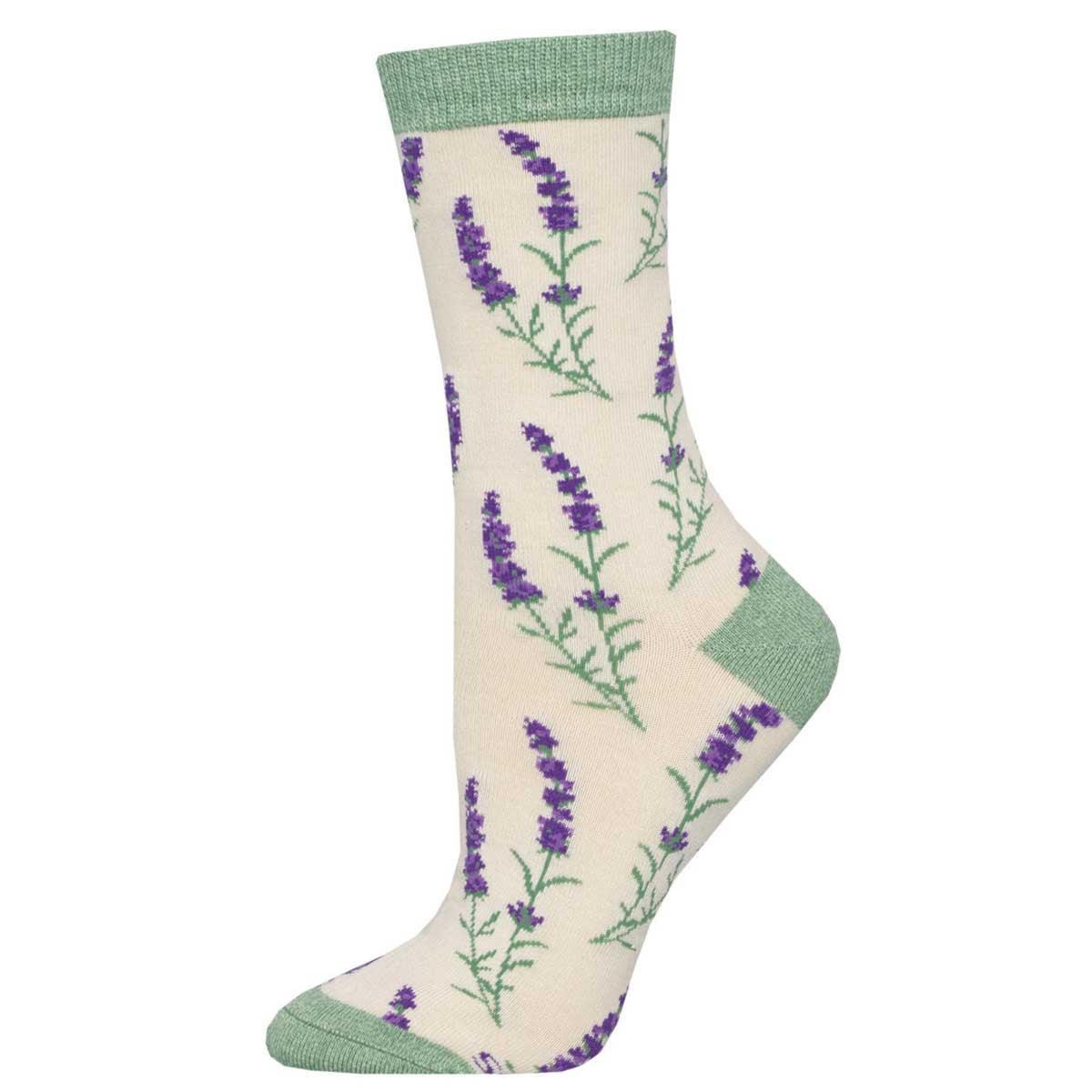 LOVELY LAVENDER, Bamboo, Women's Crew - Socksmith - The Sock Monster