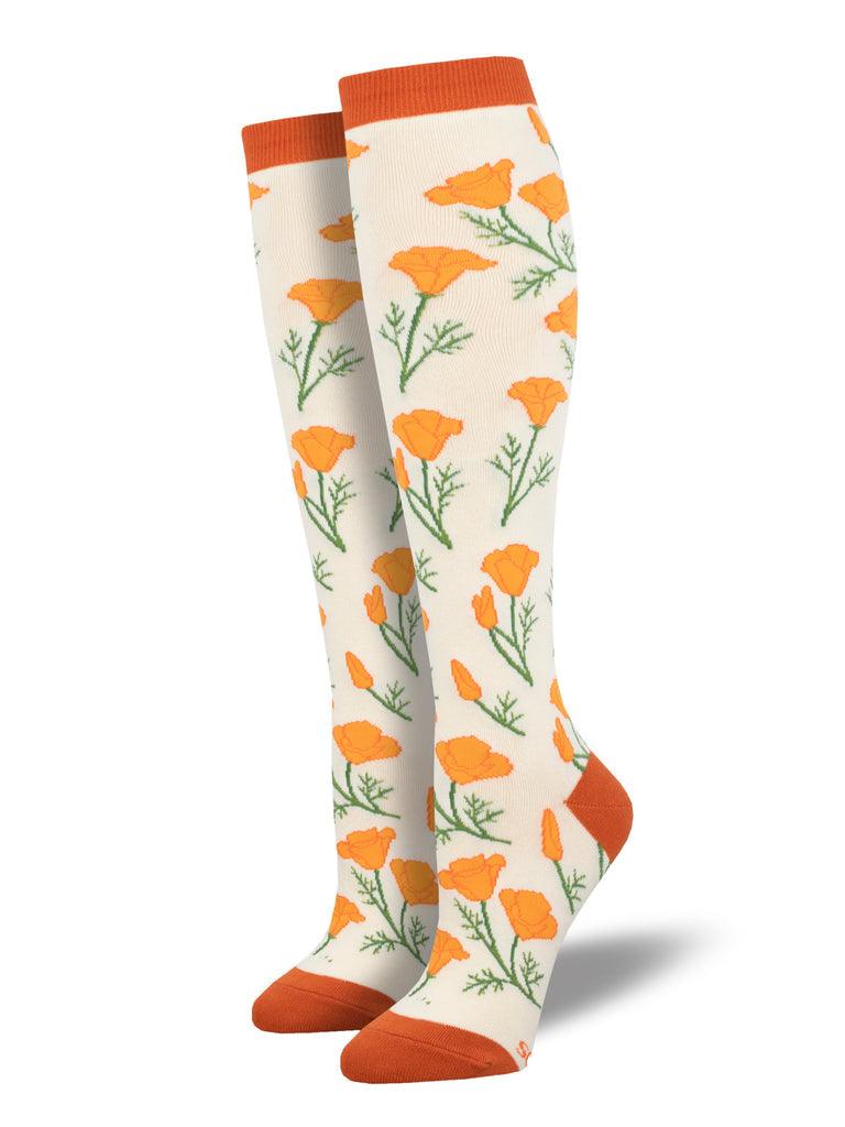 MARITIME POPPIES, Women's Knee-high - Socksmith - The Sock Monster