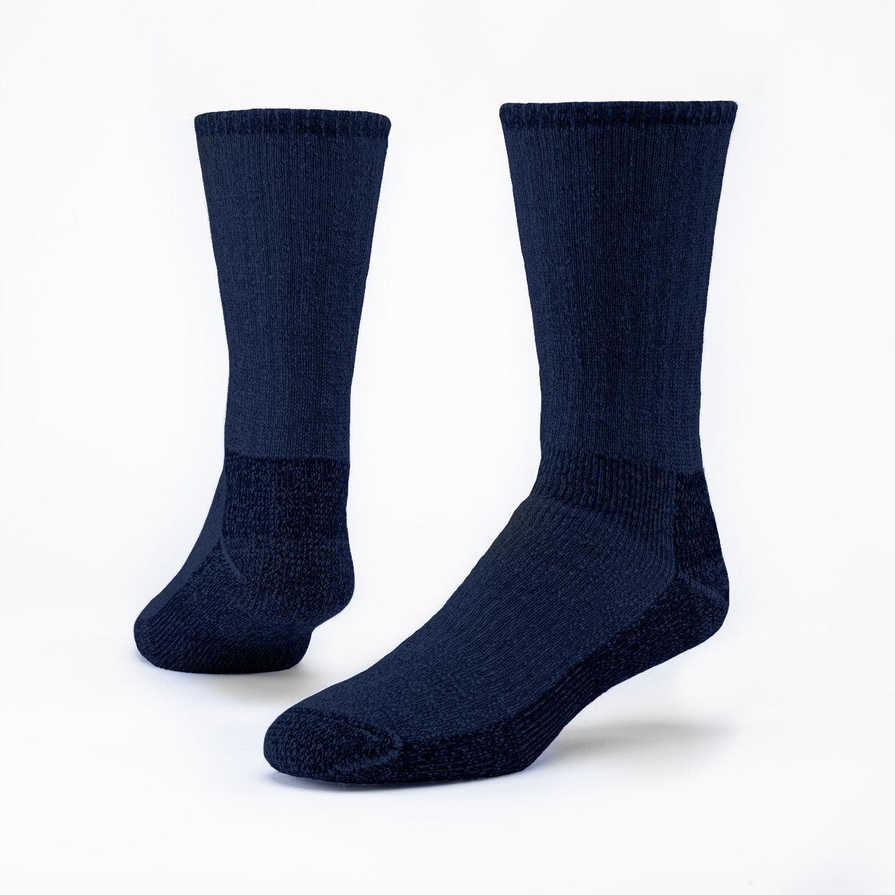 Mountain Hiker Darks, 70% Organic Merino Wool, Crew - Maggie's Organics - The Sock Monster