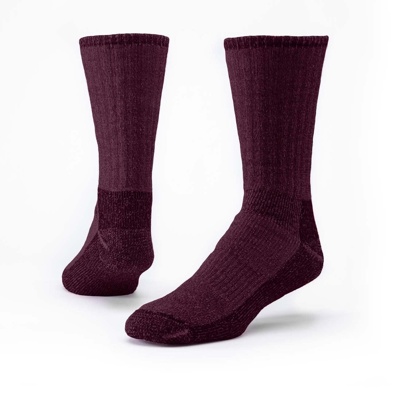 Mountain Hiker Darks, 70% Organic Merino Wool, Crew - Maggie's Organics - The Sock Monster