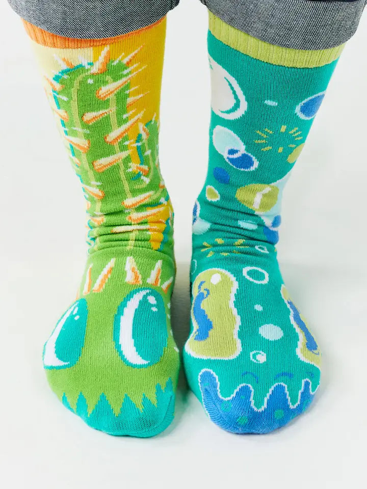 Pokey and Poppy | Teen and Adult Socks | Mismatched Cute Crazy Fun Socks