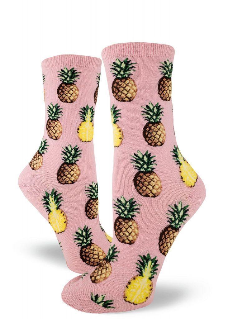 Pursuit of Pineapples, Women's Crew - ModSock - The Sock Monster