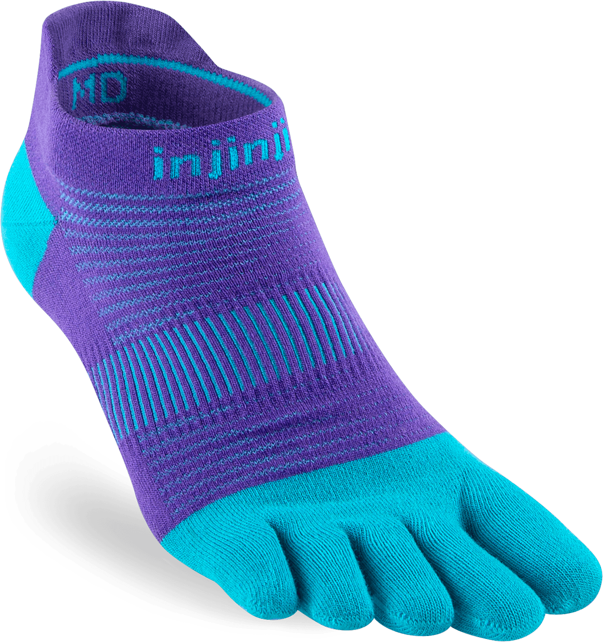 Run Lightweight No-Show - Coolmax - Injinji - The Sock Monster