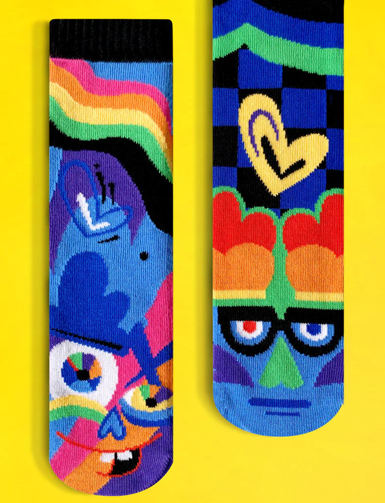 Silly & Serious | Teen & Adult Socks | Mismatched Fun Crazy Cute Socks