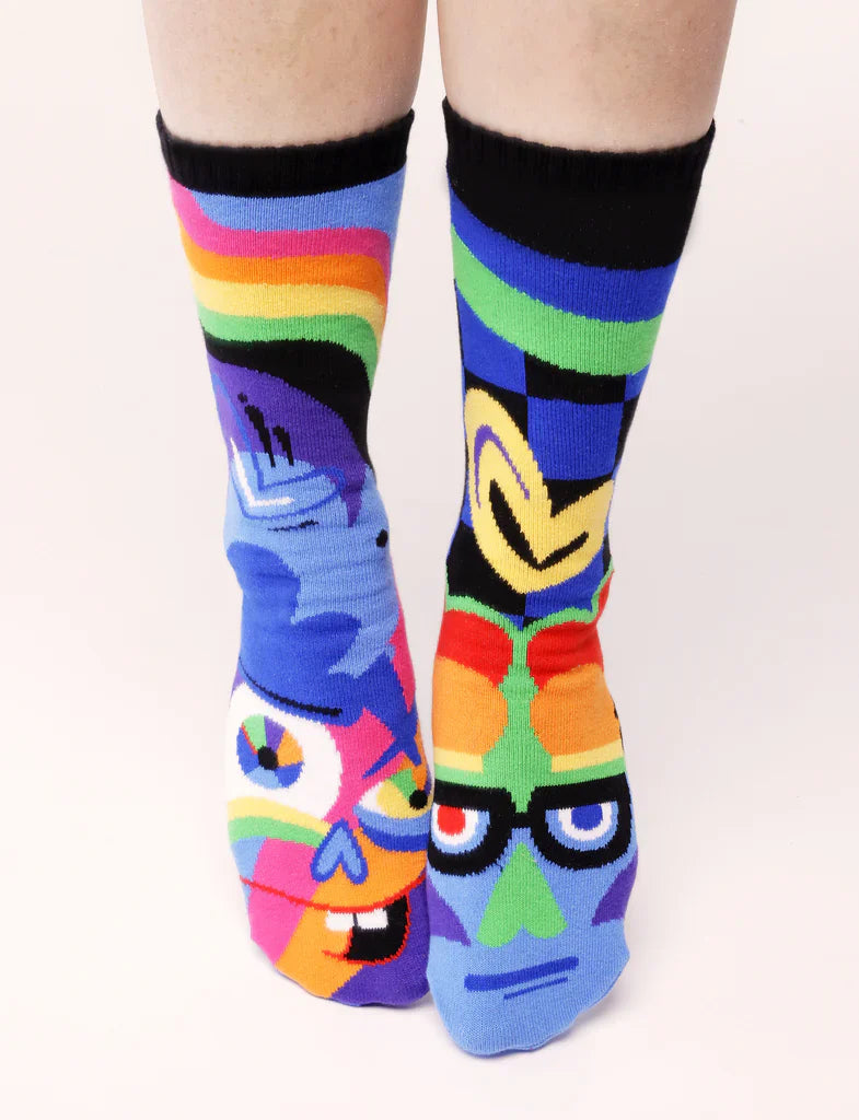 Silly & Serious | Teen & Adult Socks | Mismatched Fun Crazy Cute Socks