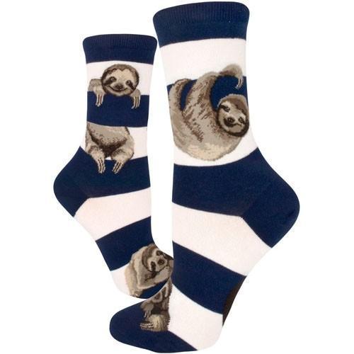 Sloth Stripe, Women's Crew - ModSock - The Sock Monster