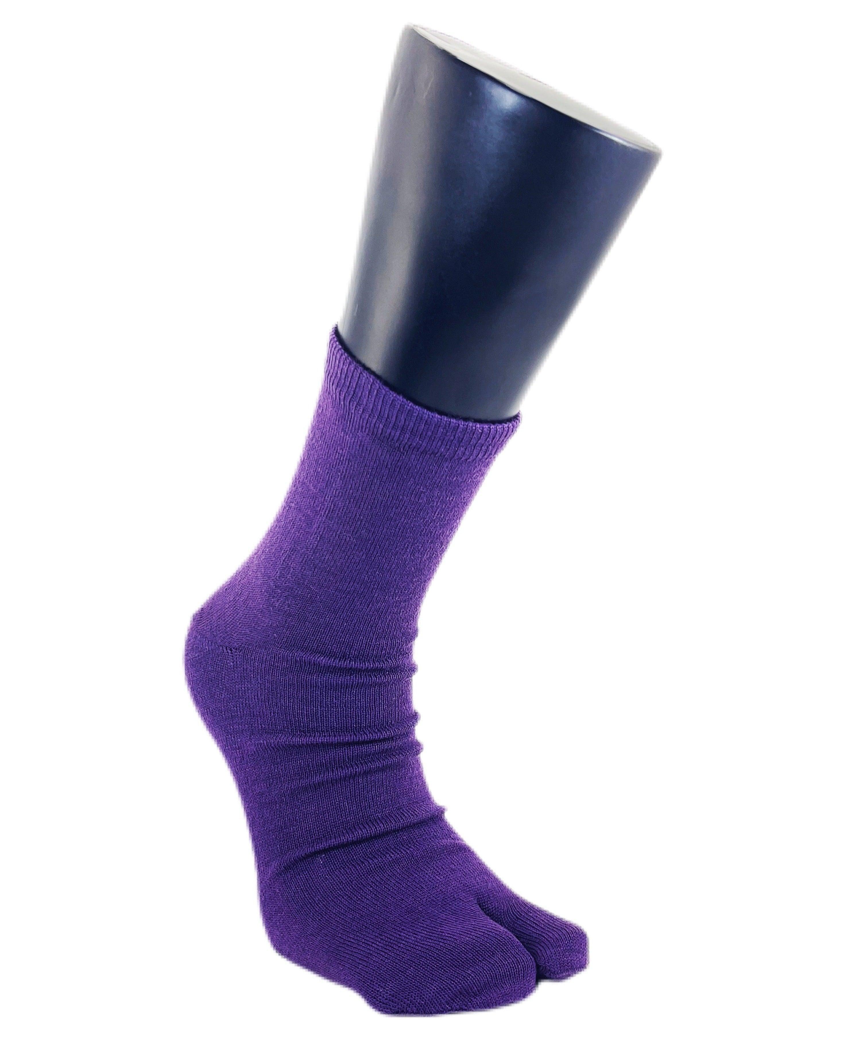 Wool Blend Solid, Tabi Crew - Ninja Socks - Socks Up - The Sock Monster